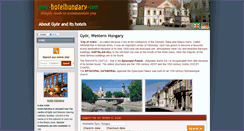 Desktop Screenshot of gyor.hotelhungary.com