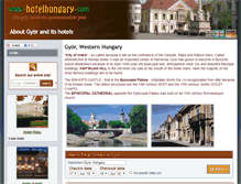 Tablet Screenshot of gyor.hotelhungary.com