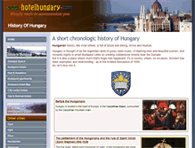Tablet Screenshot of history.hotelhungary.com